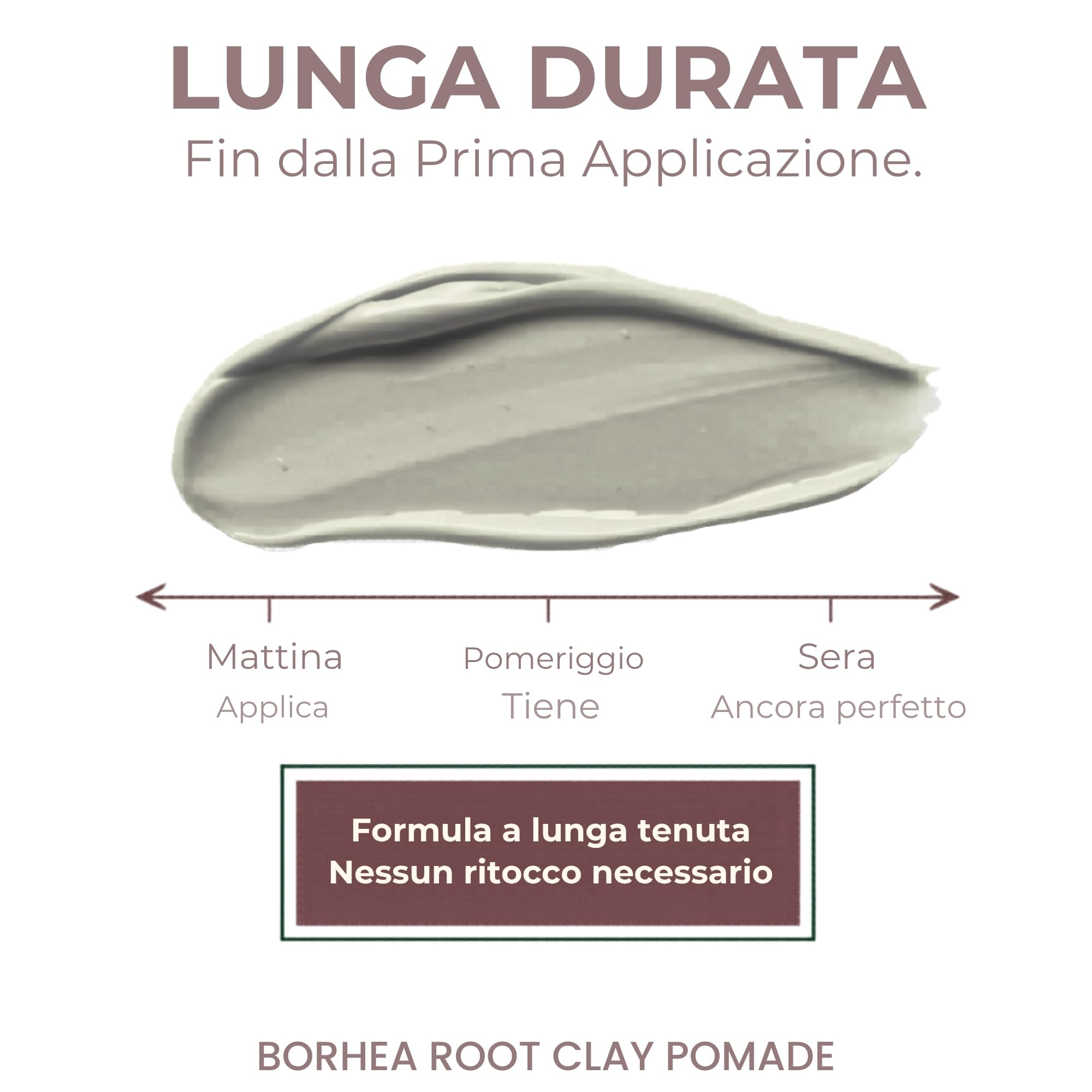 ROOT Clay Pomade 100ml - Cera Opaca Capelli a Tenuta Media Effetto Naturale - Pomata Capelli Uomo e Donna Argilla Modellante Senza Residui - Hair Clay Professionale Senza Parabeni e Siliconi