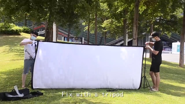 120 Zoll Beamer Leinwand Mit Stativ | Tragbar & Faltenfrei Für Outdoor Kino & Heimkino