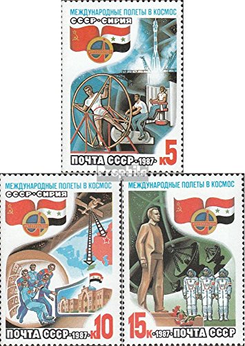 Prophila Collection Unione Sovietica 5737-5739 (Completa Edizione) 1987 Space Flight URSS-Siria (Francobolli per i Collezionisti) Spazio