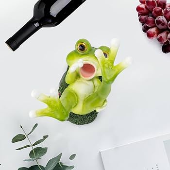 カエルのワインホルダー　置物 Amazon｜ワインホルダー、ワイングラスホルダー、ワインラック、彫像