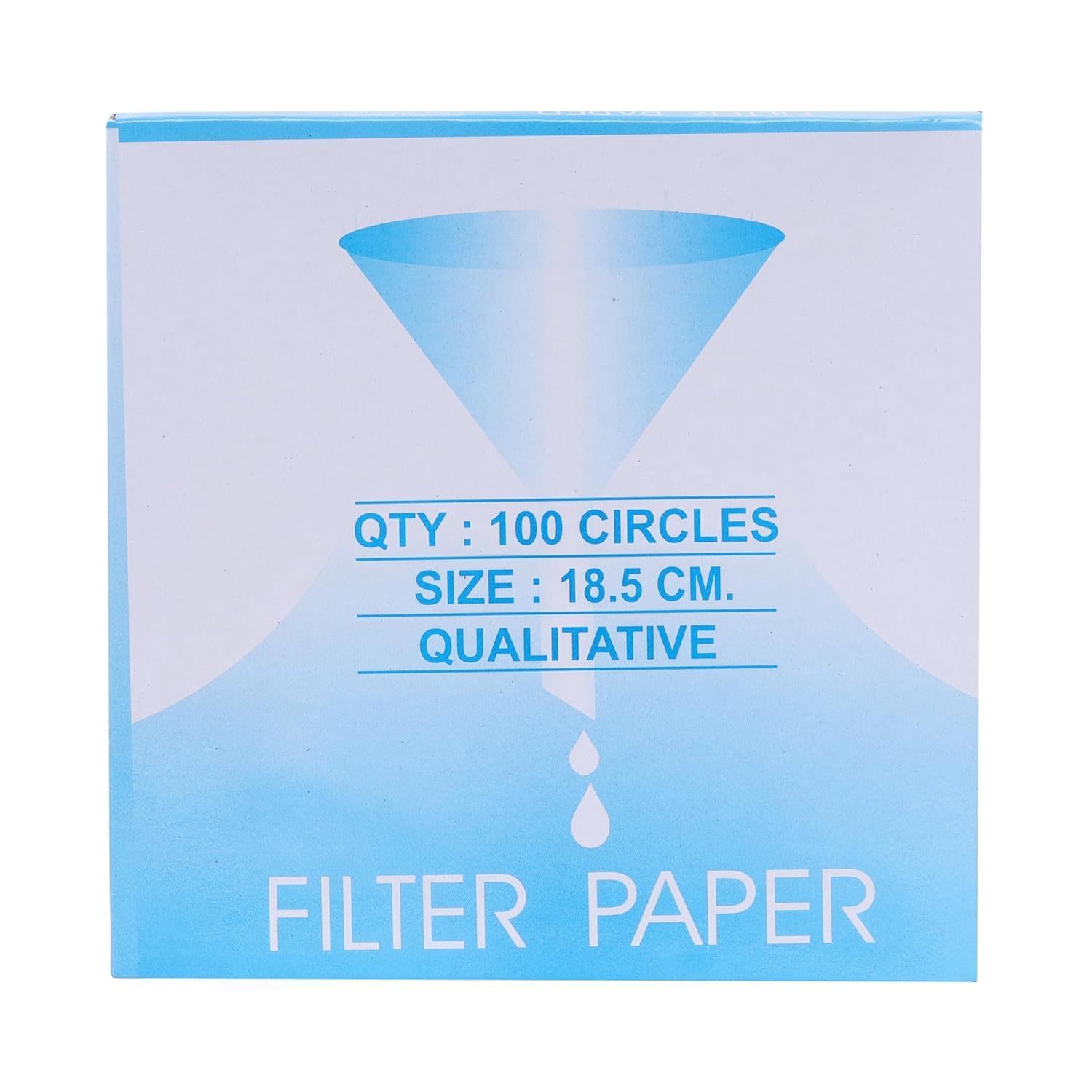 WKM Filter Paper 18.5cm – Pack of 100, High-Purity Cellulose, 8–10 Micron Retention for Large-Volume Filtration in Chemistry Labs & Research Facilities-image-48