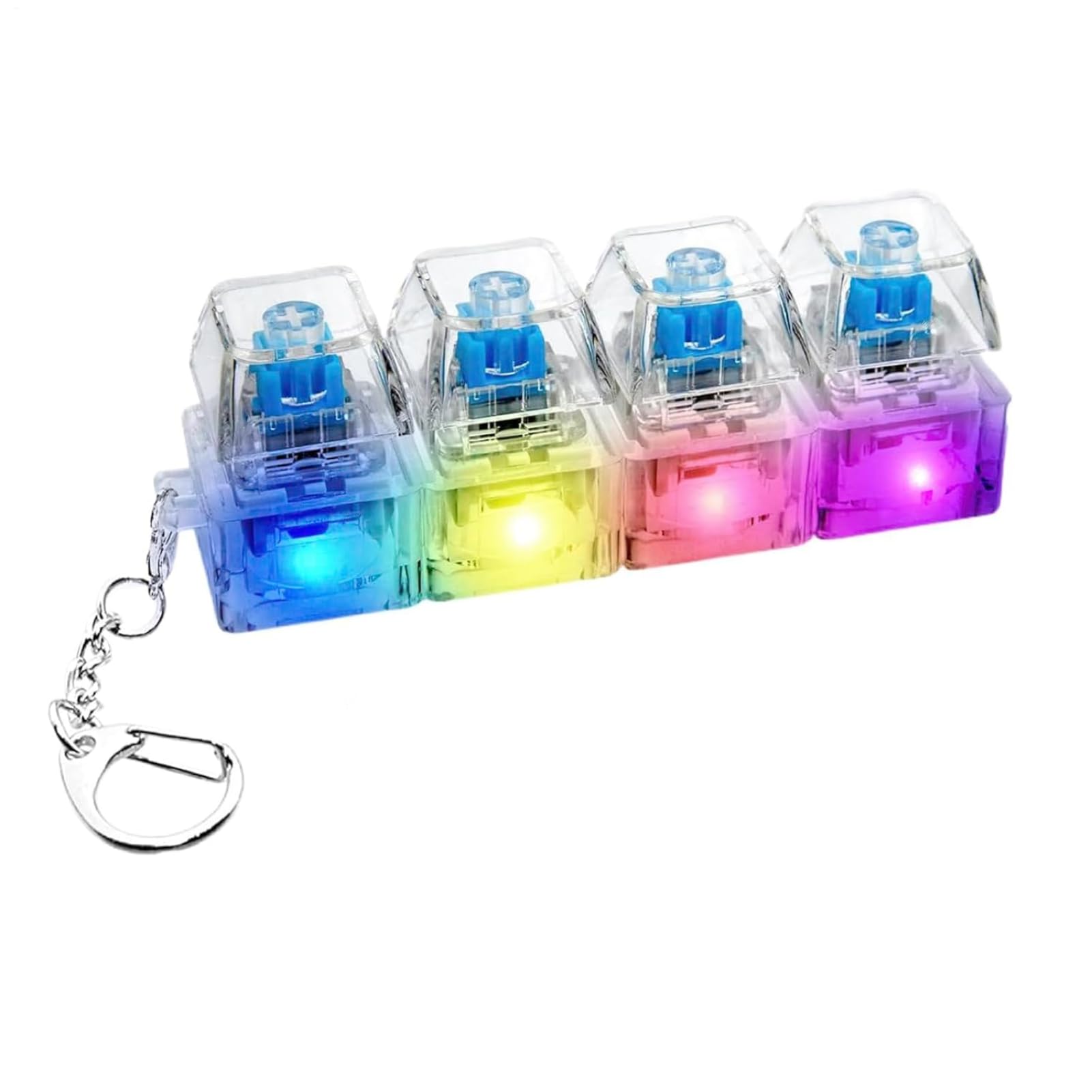 Amazon.co.jp: キーキャップ キーホルダー Led メカニカルカチカチ
