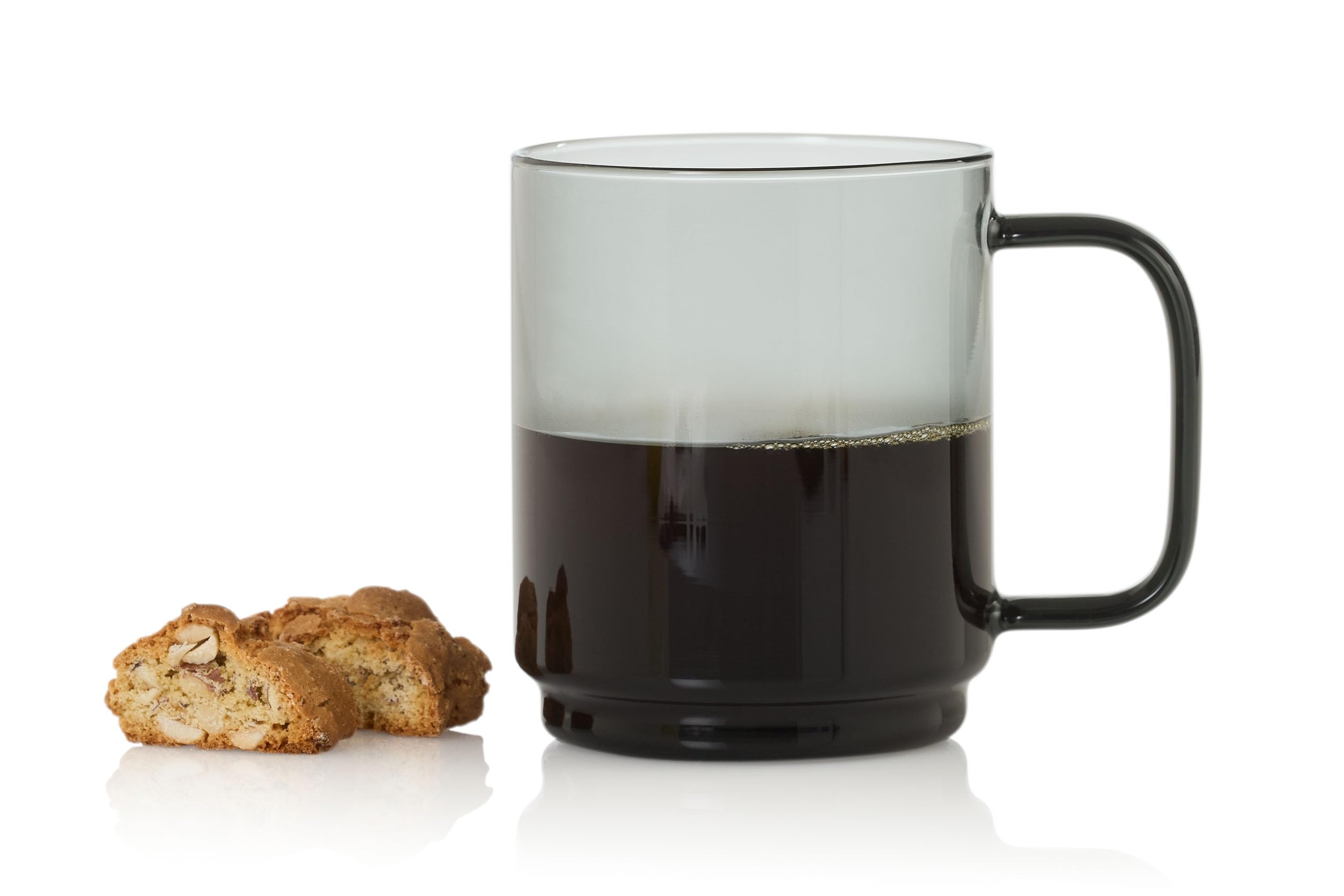 AdHoc Impact Coffee Cup, 500ml, Mug for Tea, Latte, Cappuccino with Handle, Heat Resistant Borosilicate Glass