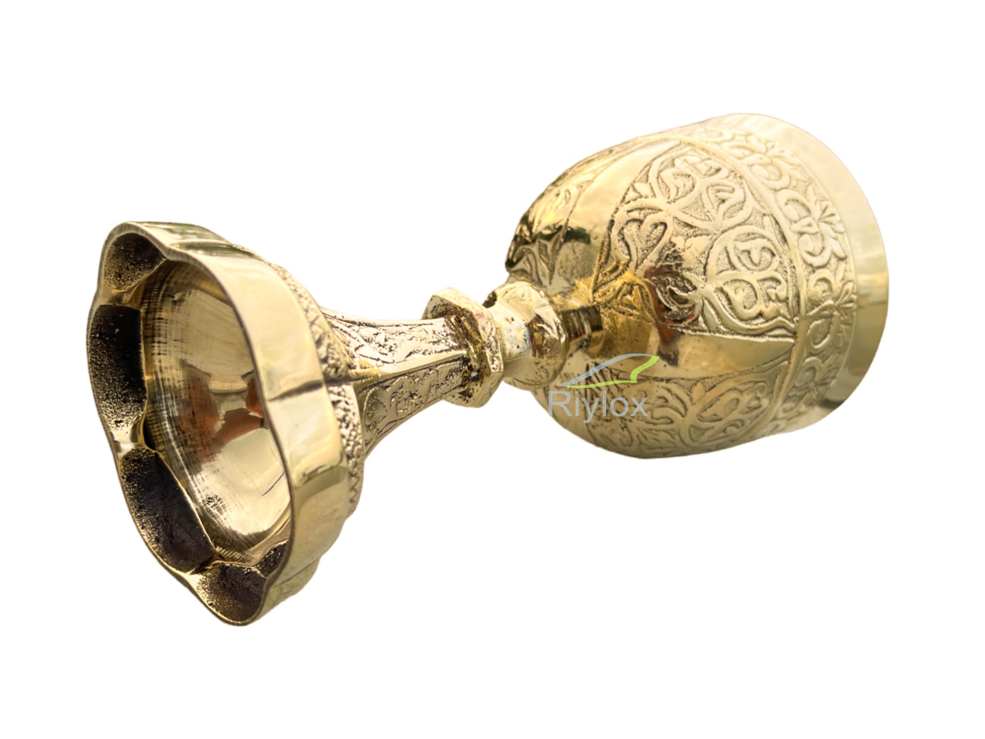 Calice à vin médiéval fait à la main gothique, tasse de communion dorée du roi Arthur, laiton massif, verre fantaisie royal, fait à la main, cadeau de luxe pour mariage, Noël