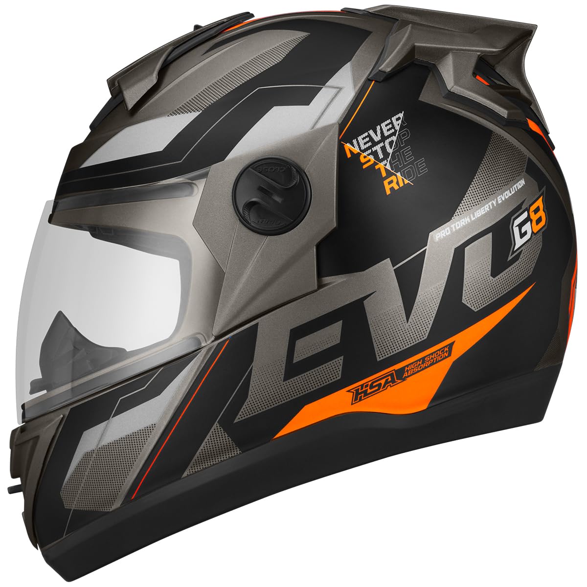 ★タケ CAPACETE FECHADO PRO TORK EVOLUTION 788 G8 EVO FOSCO GRAFITE