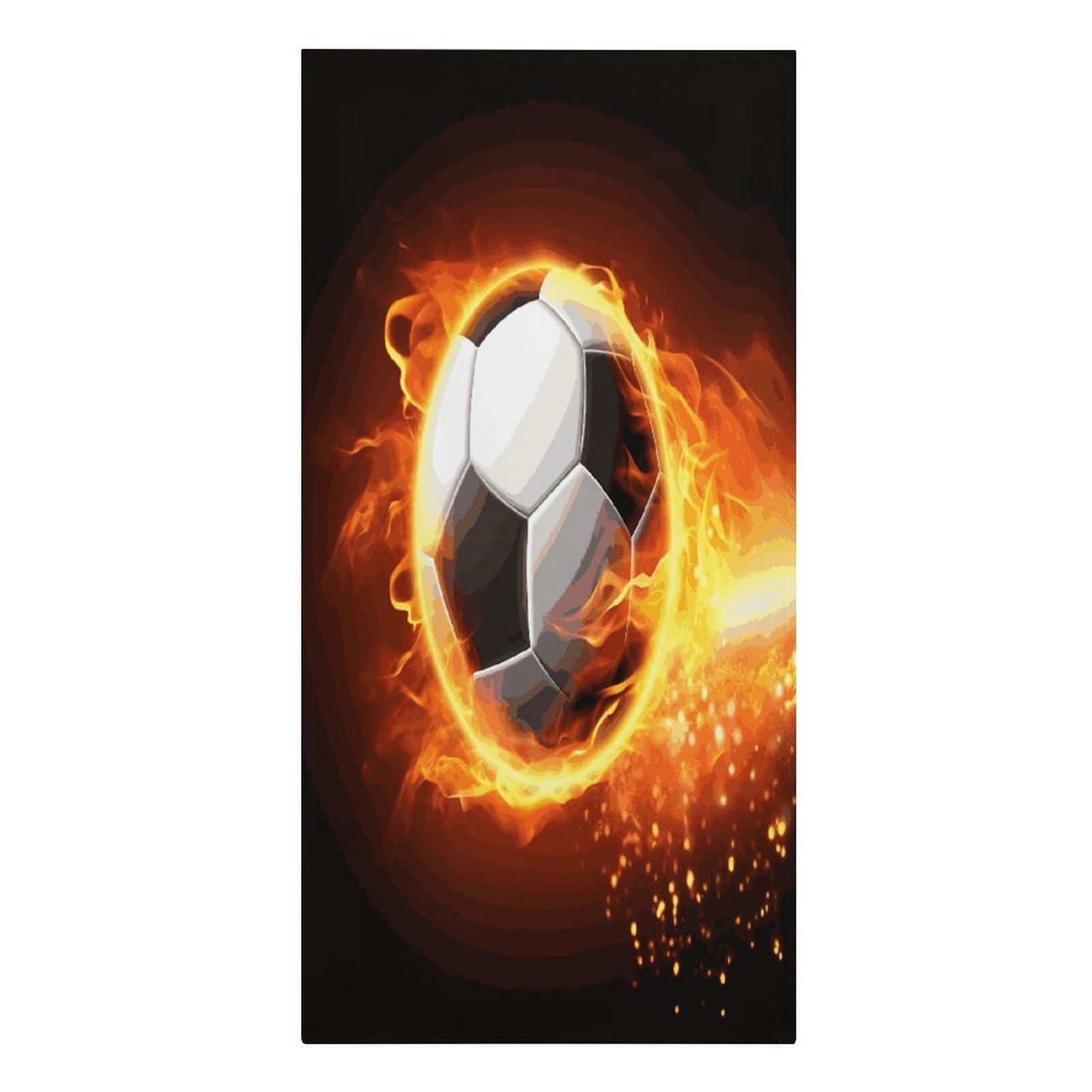 Adfgyerh Women's Style Soccer Flame(1) Microfiber Sand Free Towels Large Quick-Dry. Beach Towel For Swimming Pool Camping Beach .Beach Accessories， They Are Essential Accessories For Adults, And Men, Vacation Gift