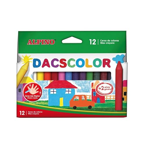 DacsAlpino DC050290 - Estuche 12 ceras, Multicolor