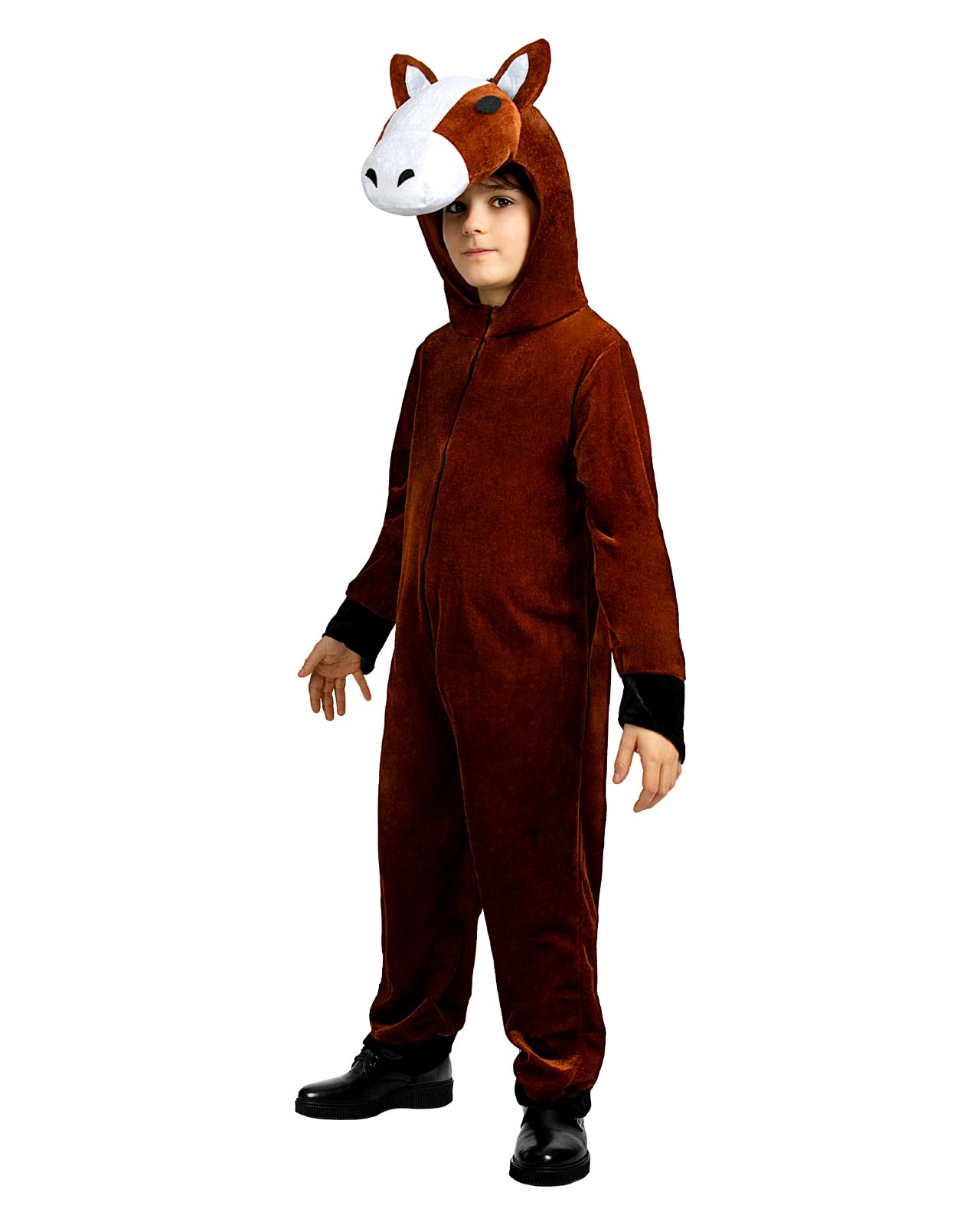 Funidelia Pferd Kostüm für Kinder, enthält Overall und Kopfstück - Outfit für Kinder für Partys, Karneval und Halloween