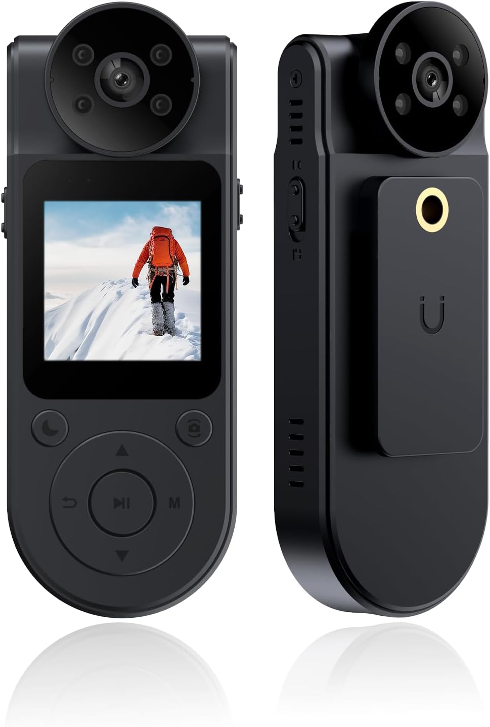 Mini Body Cameras with Audio and Video Recording, HD 1080P Bodycam, Portable Body Cam, Wearable Clip on Camera, Small Police Body Camera, with Night Vision 1400mAh Battery for Personal Vlogging