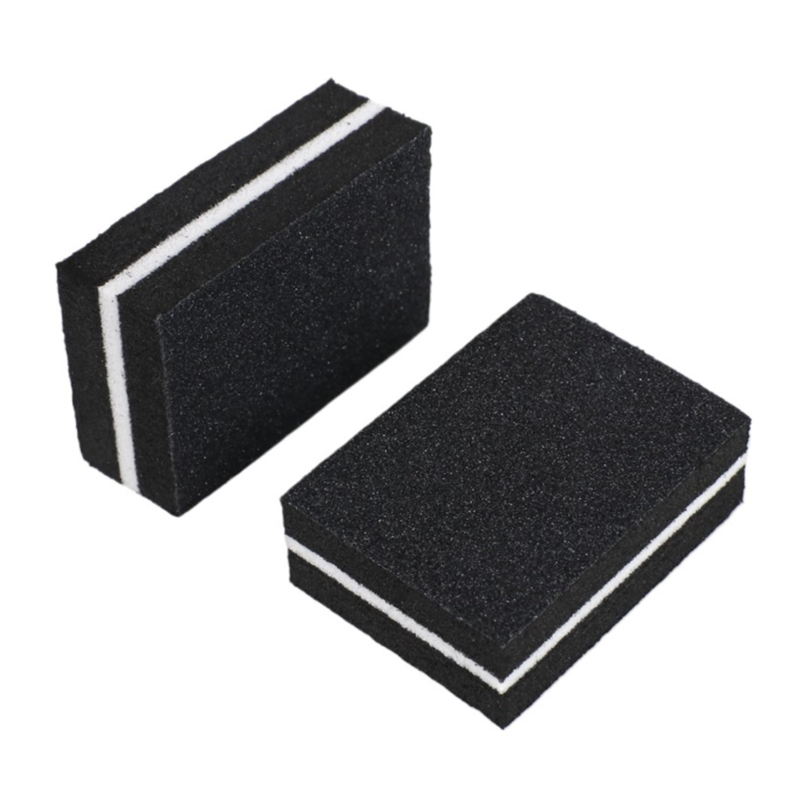 100 Stück Nagelfeile 100/180 Einweg-Nagelpufferblock Schwamm Maniküre-Werkzeug for Frauen(Black)