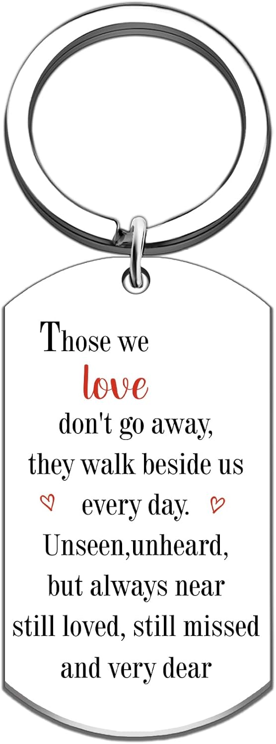 Cardinal Decor Sympathy Gift for Loss of Loved One Red Cardinal Gifts Keychain In Memory Of Loved One Gift for Loss Mother Father Family Friend Memorial Remembrance Keyring