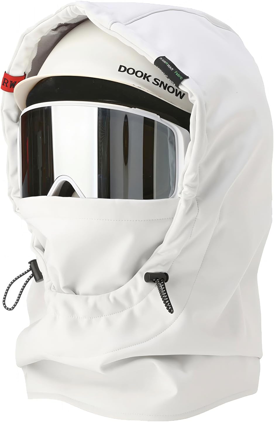 DOOK SNOW Ski Helmet Hood Cover - 3-in-1 Windproof Balaclava with Adjustable Drawstring, Fleece Lined Face Mask for Men&Women - Image 2