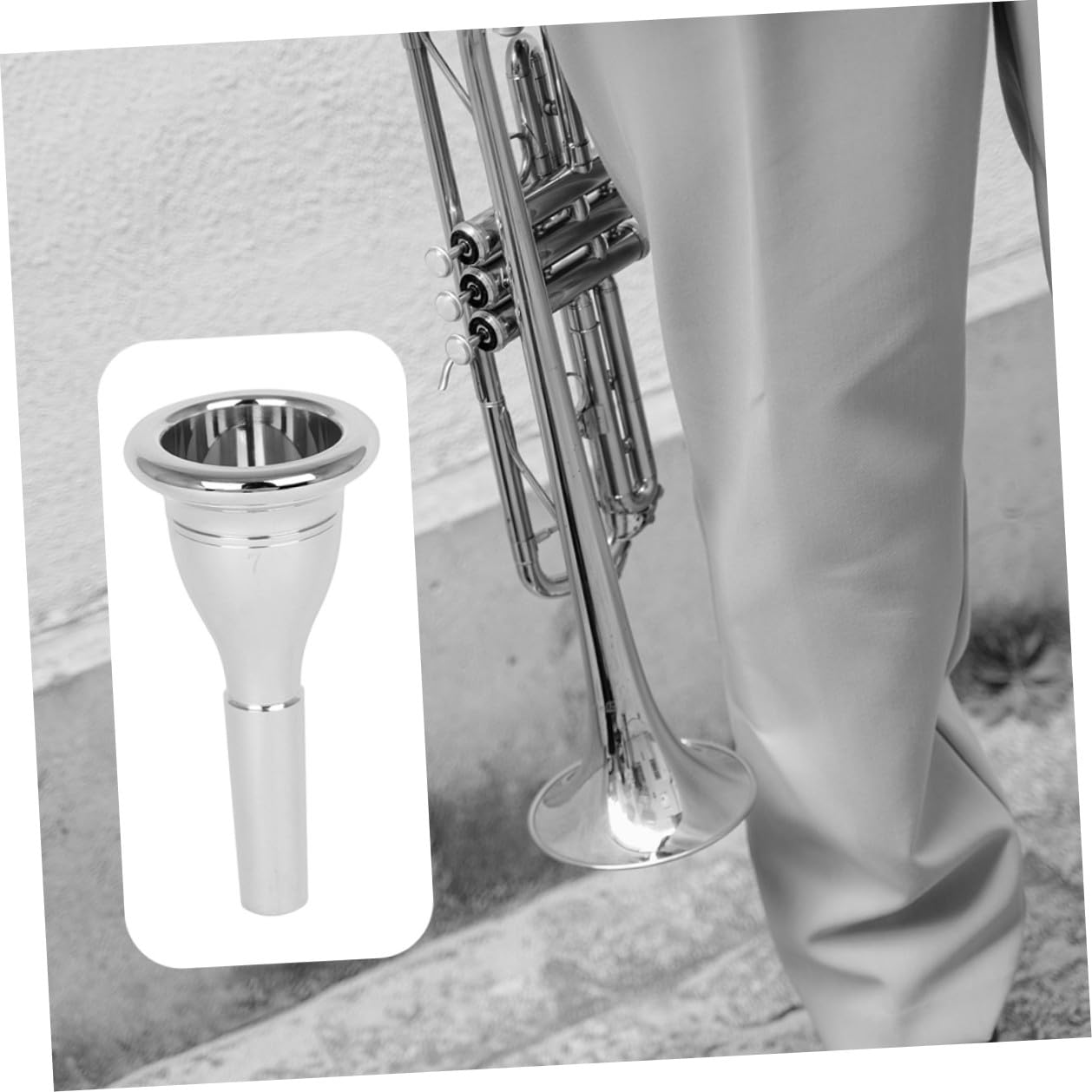 Cabilock Bocchino per Tuba in Ottone 13,3mm Cnc, Ricambio Accessorio per Strumento a Fiato, Superficie Liscia e Lucentezza Duratura, Adatto a Studenti e Musicisti Professionisti