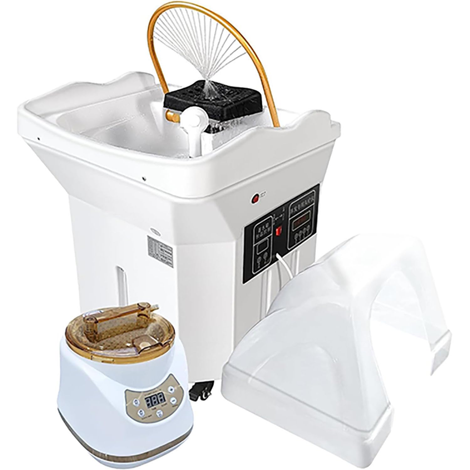 Head Spa GeräTe Salon Spa Einsatz mit 60l Wassertank Ausstattung Shampoo Becken Kopf GeräTe Wasserzirkulation Japanische Head Spa AusrüStung füR Spas und Friseursalons Einsatz im Salon