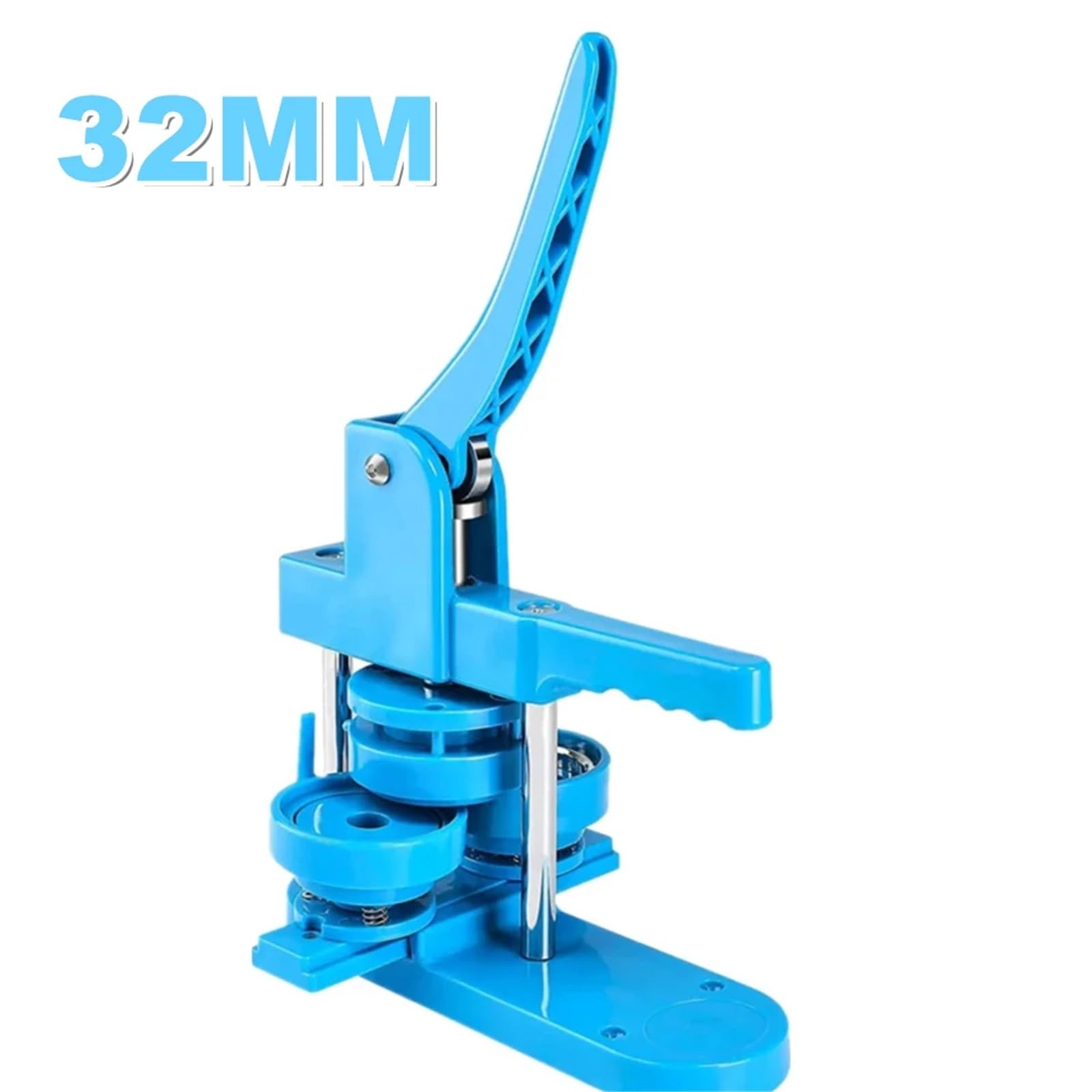 Fridge Magnet Maker Maszyna do robienia odznak 25 + 32 + 58 MM DIY broszka przycisk maszyna do robienia odznak maszyna do przypinania maszyna do robienia magnesów Button Making Machine(32MM Blue)