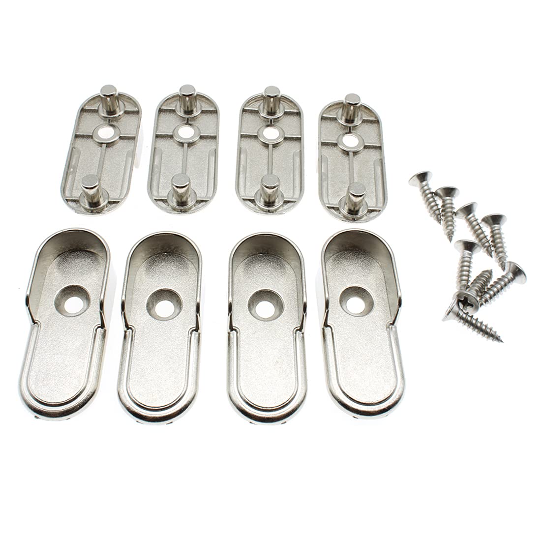 Buy HAJXZH 8 Pack Armoire Wardrobe Closet Rod Brackets End Supports