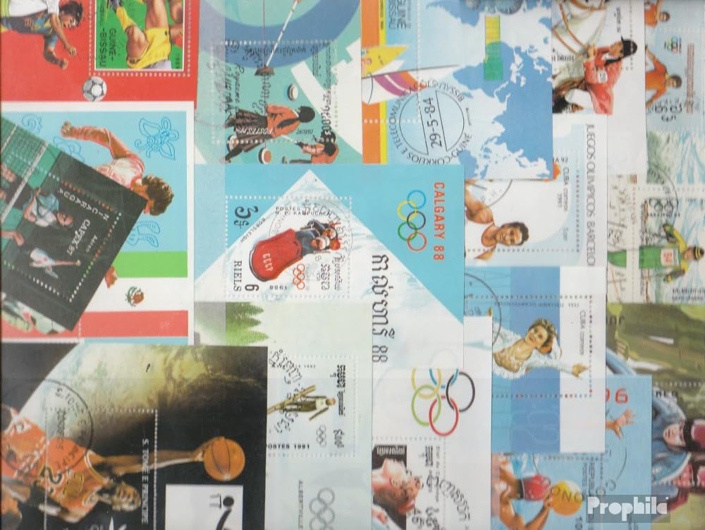 Motives 50 various Sports minisheets (Stamps for collectors) Sports Other