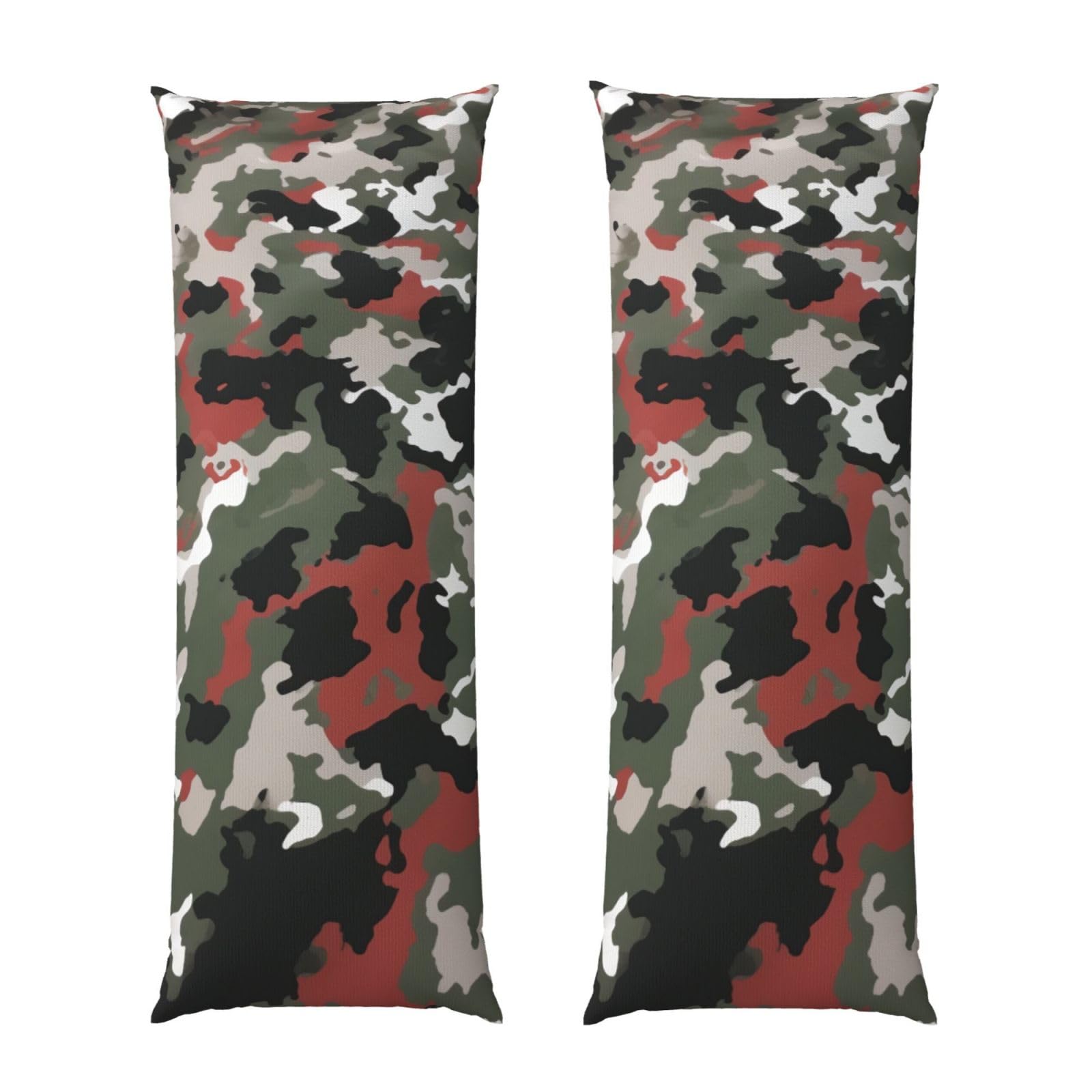 Body Pillow Cover 20x54 Inch, Camouflage Print Long Lumbar Pillow Case with Zipper Long Body Pillowcase Decorative for Bed Sofa Bedroom