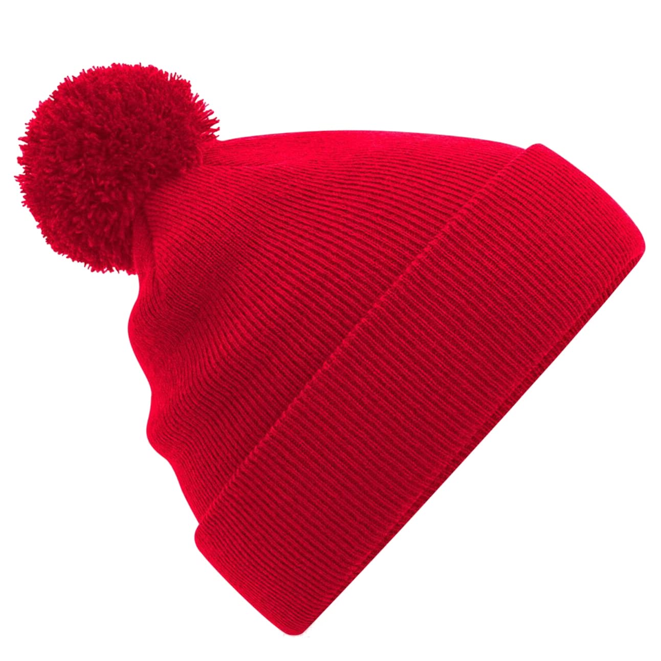 Beechfield B426B Junior Original Pom Pom Beanie - Classic Red