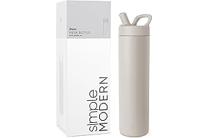 Simple Modern Almond Birch 24oz Water Bottle with Straw Lid