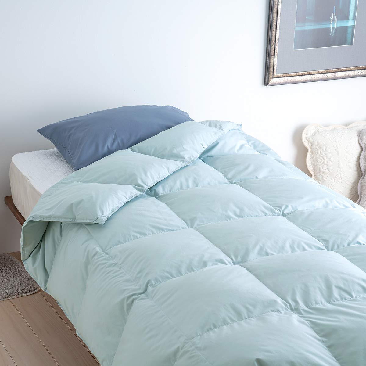 Amazon｜西川 羽毛肌布団 シングル ホワイトダウン70％ 夏用羽毛肌