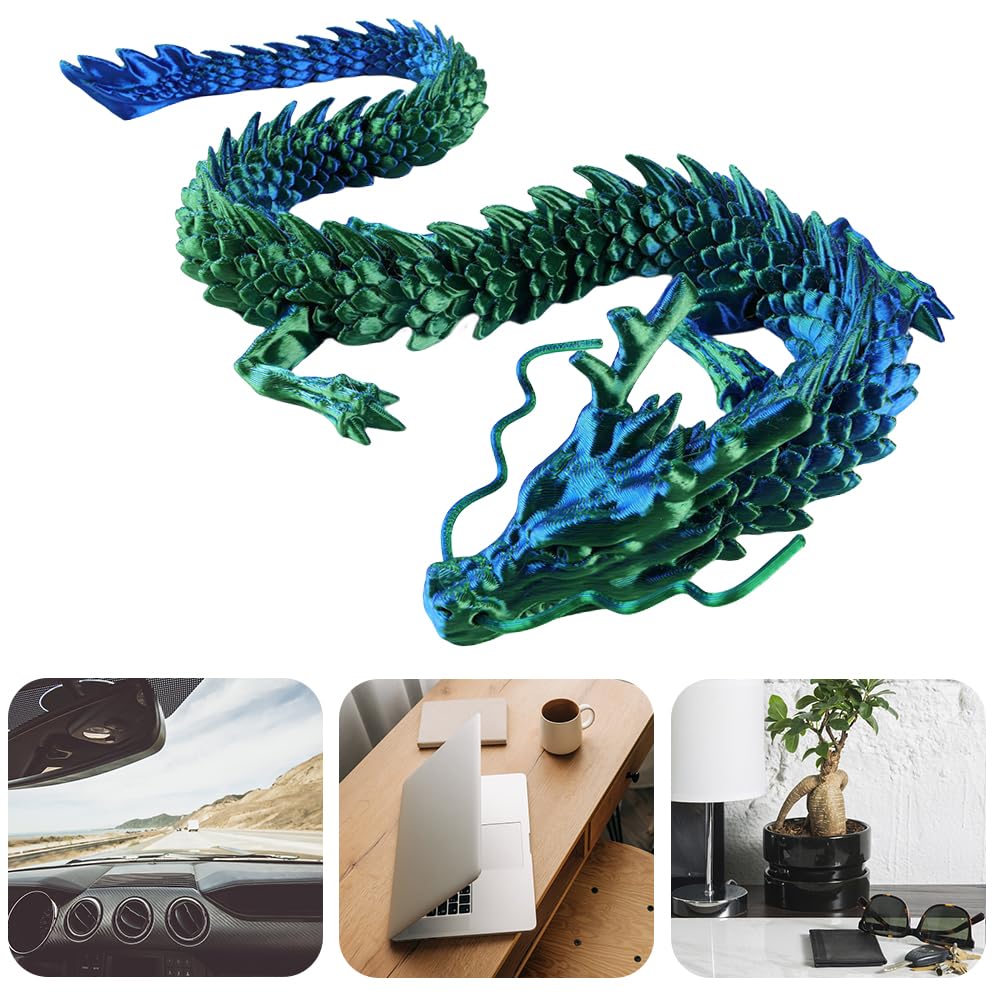Amazon.co.jp: TBOLINE 3Dプリントドラゴン、17.7インチ クリスタル