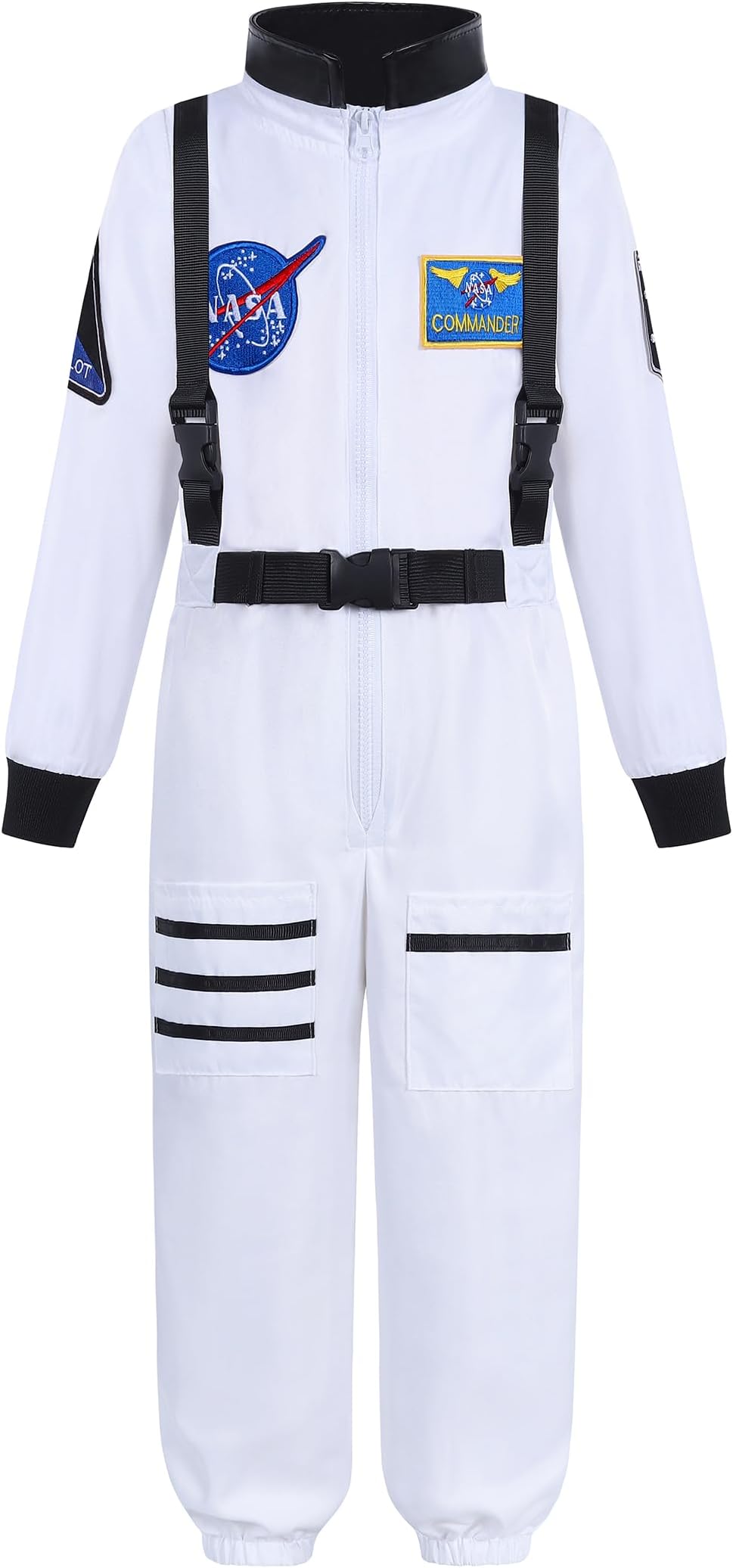 Aoiviss Astronaut Costume for Kids, Space Costume Space Suit for Boys Girls NASA Astronaut Cosplay Role Play Dress Up