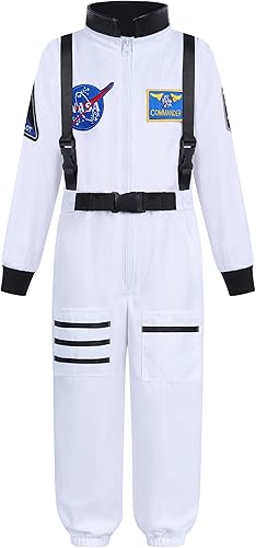 Disfraz de astronauta para niños, disfraz espacial para niños y niñas, astronauta de la NASA, cosplay, juego de rol