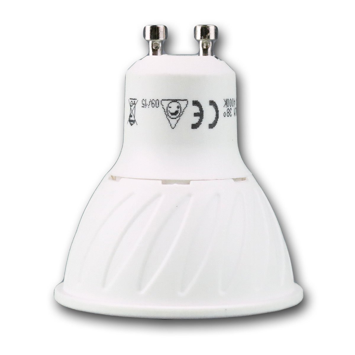 5er Set LED Strahler GU10, dimmbar, COB LED, Lichtfarbe warmweiß, 230V/7W