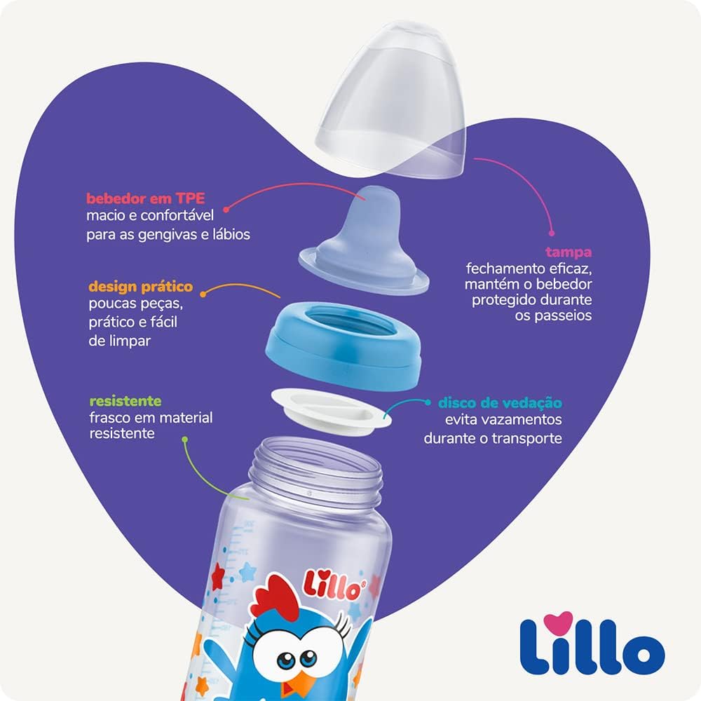 Lillo do Brasil Kit Com 2 Copos Galinha Pintadinha 300Ml Lillo