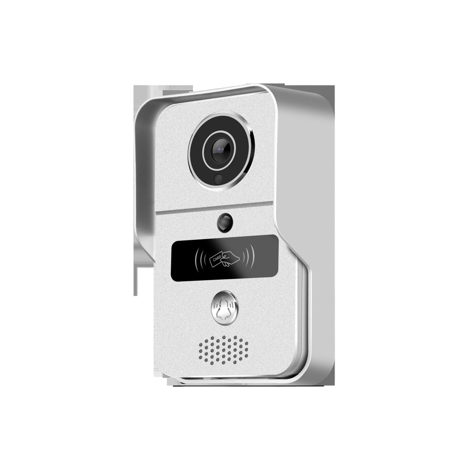 1080P Smart Wireless Wifi Videocitofono Citofono Domestico Con Telecamera Campanello RFID Sblocca Movimento Record Audio Bidirezionale(Set 2 -Add 32G TF Card)