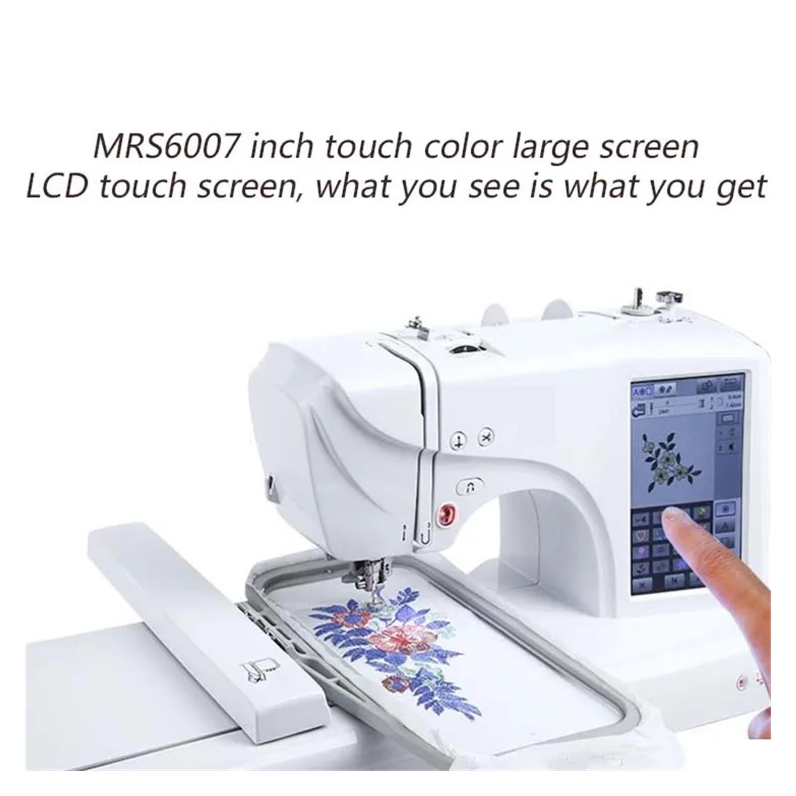 MRS600 Máquina de bordar automática para el hogar, multifuncional, segura y cómoda