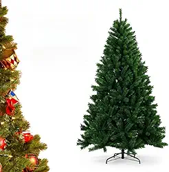 Árvore de Natal 2,40m Luxo Super Cheia Premium com 1450 Galhos Realistas | Pinheiro Grande para Decoração de Natal 2025 Elegante e Durável(2.10 | 1000 Galhos | Metal)