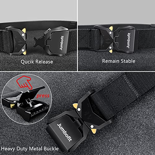 Tactical Belt for Men and Women, Military Work Belt Nylon with Quick-Release Buckle, Gift with Molle Pouch & Clip4