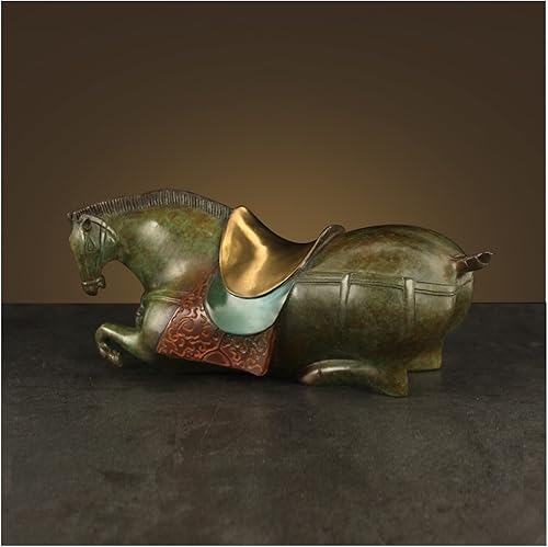 Miniatura 4 de Estatua de latón de cobre puro, adornos de caballo grande de bronce para caballo, adornos de cobre fundido, decoración del hogar, manualidades,