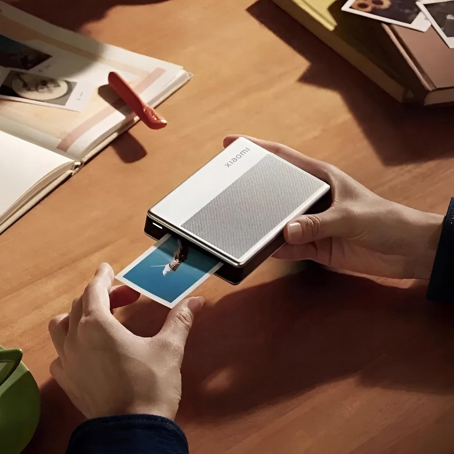 per Xiaomi Stampante Bluetooth a Sublimazione per Stampa Foto Istantanee AR con Tecnologia Zero Ink Printing Photo Printer 300DPI tascabile con cartuccia 20 fogli carta ZINK Print Paper