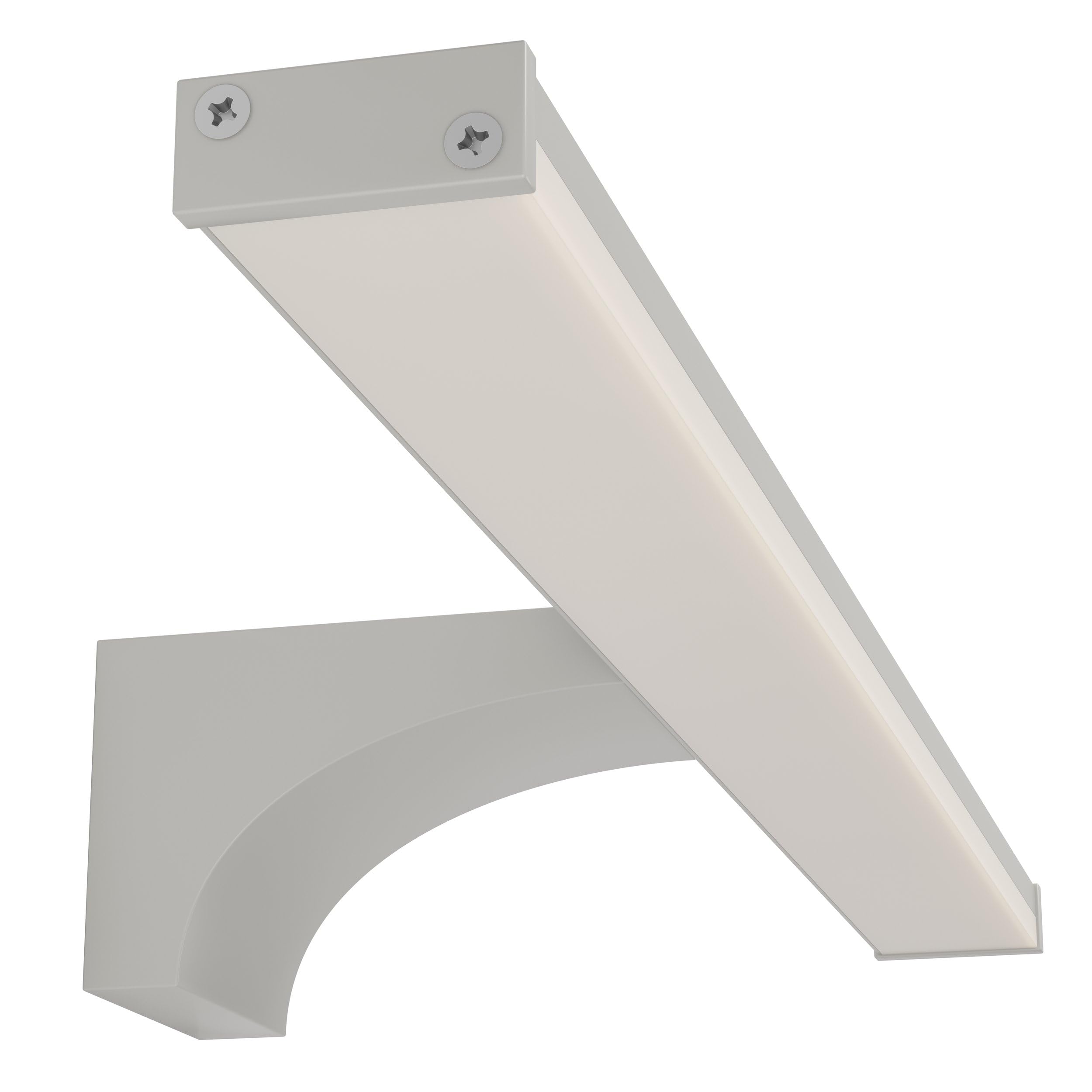 EGLO LED Wandlampe Pandella 2, Spiegelleuchte mit Bewegungsmelder | Wandleuchte aus Kunststoff, Badezimmer Lampe in Silber, Chrom, Weiß, IP44, L 40 cm