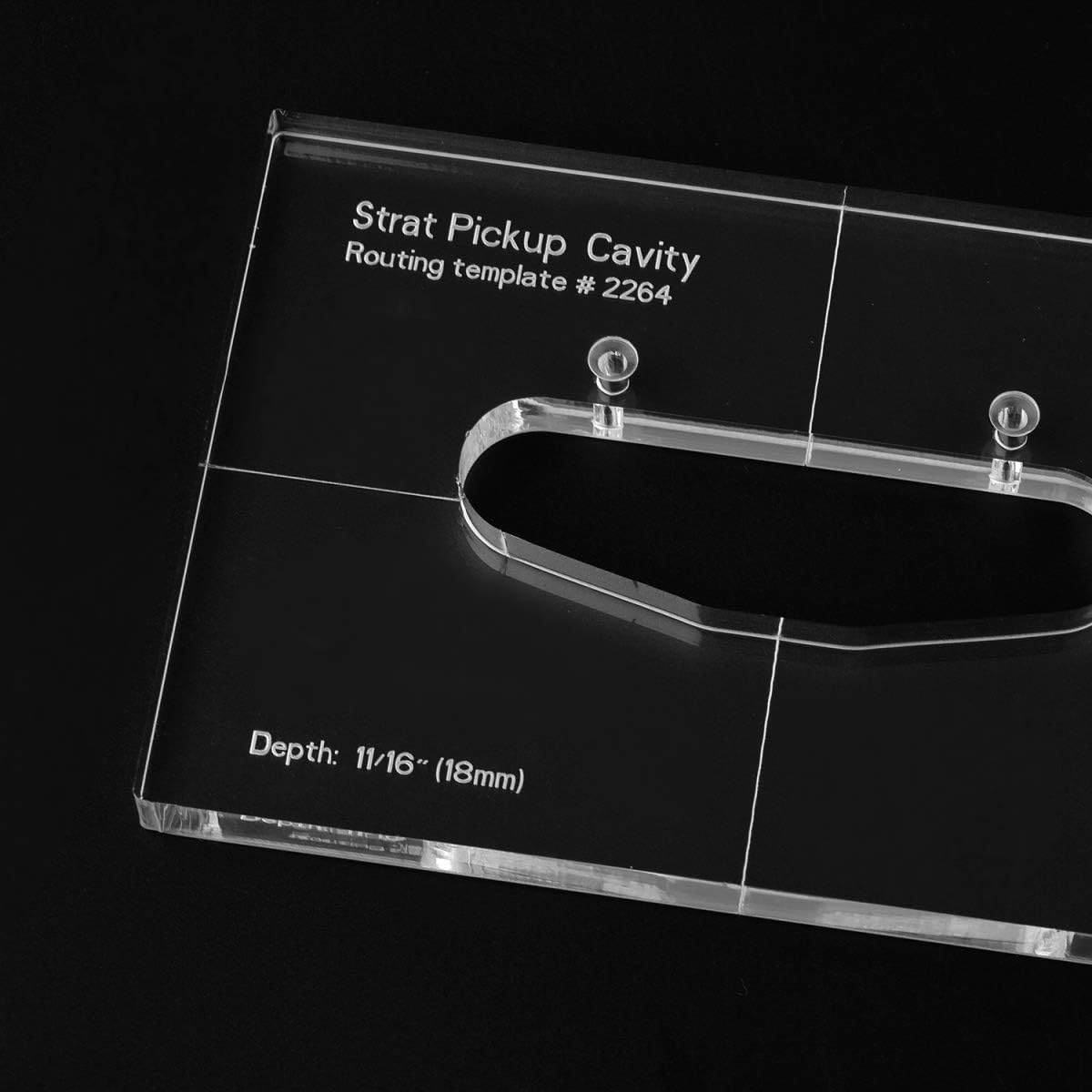 Musiclily Pro CNC Accurate Acrylic Single-coil Pickup Routing Template ...