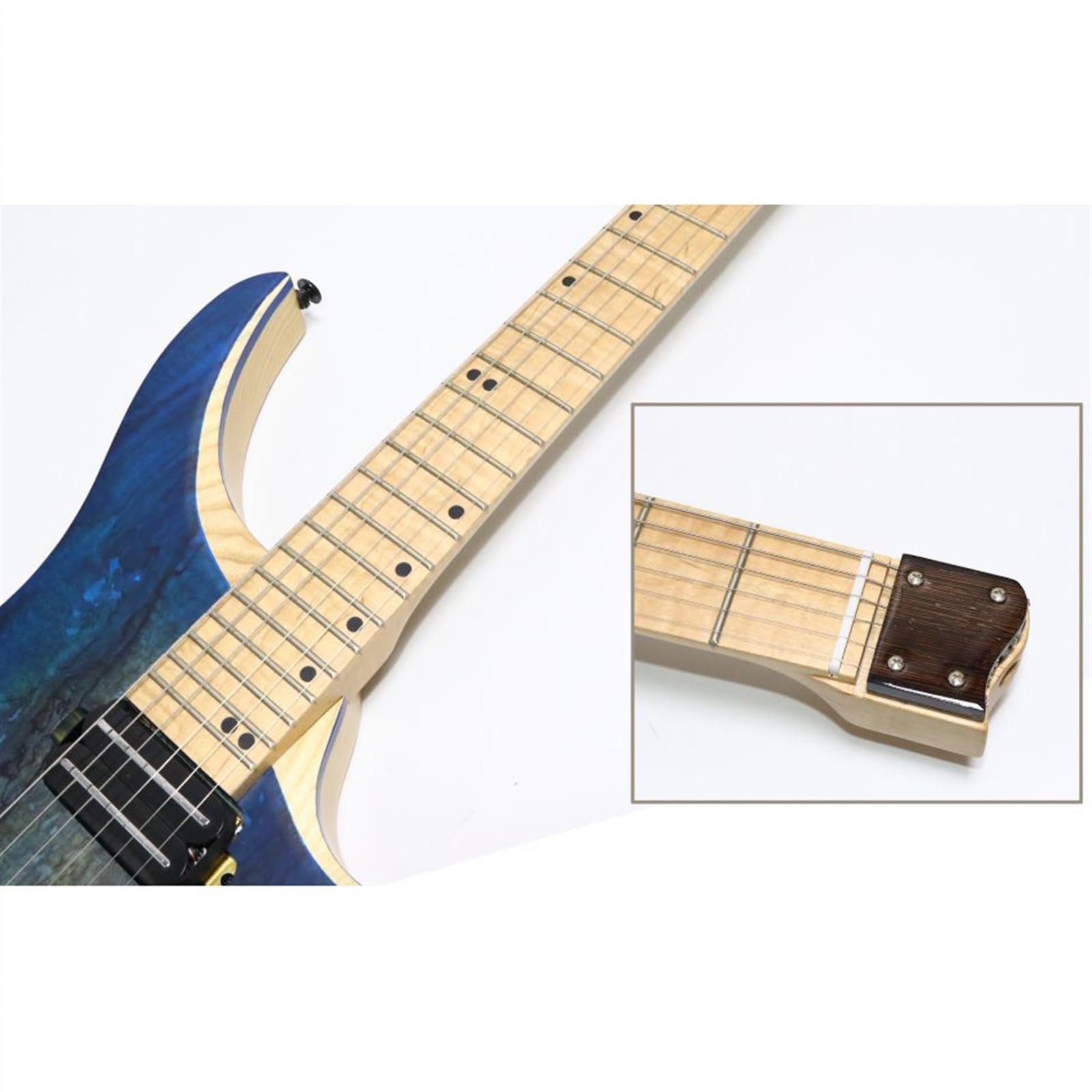 Chitarra Elettrica Headless A 24 Tasti Corpo In Legno Di Frassino Tastiera In Acero Con Pickup HH Professionale Chitarra Elettrica Senza Testa