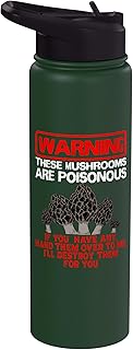 Mycologist Foraging Mycology Fungi Mushroom Poisonous Stainless Steel Insulated Water Bottle
