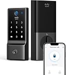 Eufy Security Serrure intelligente C220, Empreinte de doigt Verrouillage de porte sans clé, Wi-Fi intégré, Télécommande d'application, porte avant Smart Lock Deadbolt, 8Months Batterie, Puissance fiable, IP53 Imperméable, BHMA 3, Nickle