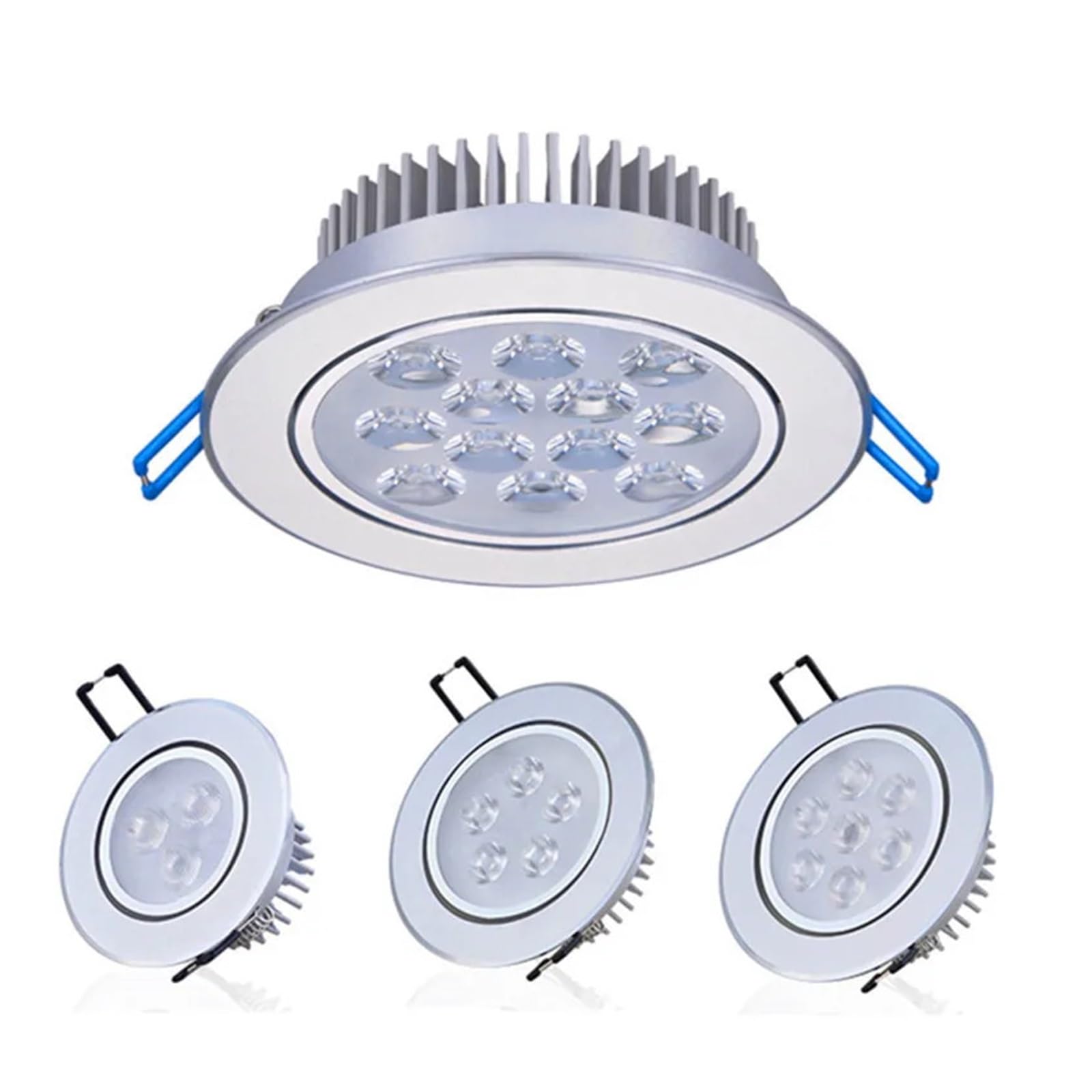 zhuguiming Foco LED empotrable de techo regulable 3 W, 5, 7, 9 y 12, 220 V 110, for cocina, salón baño(Dimmable,NATURAL LIGHT_9W)