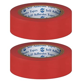 VCR Red Floor Marking Tape - 18 Meters in Length 24mm / 01