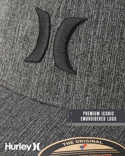 Image of Hurley Men's Caps - One & Only Flexfit Baseball Cap - Fitted Hats for Men (S-XL)