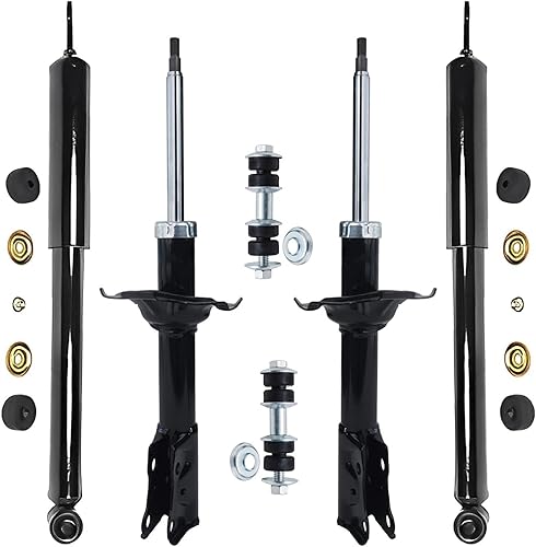 Miniatura 177 de Detroit Axle - Amortiguadores traseros para Chevrolet Equinox GMC Terrain Pontiac Torrent Saturn Vue Suzuki XL-7, 2 Amortiguadores traseros