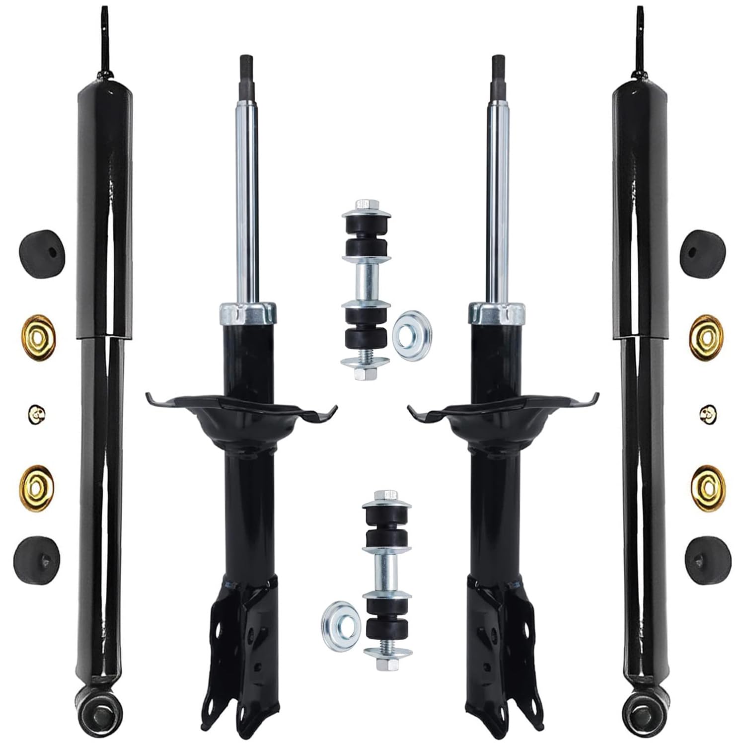 Detroit Axle - Front 6pc Shock Absorbers Kit for 2004-2006 Scion xA xB