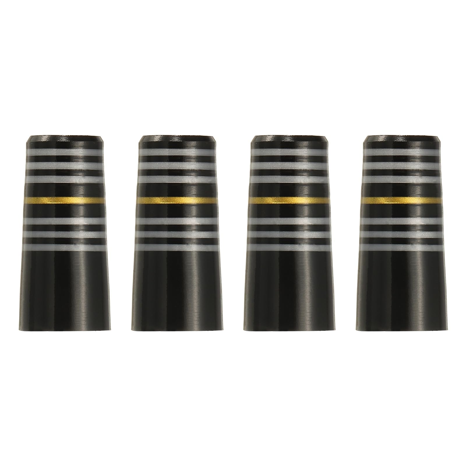 YELARXI Golf Iron Ferrules, Golf Club Ferrules Fits 0.35In Tapered Steel Shafts Plastic Golfing Accessories 10Pack & Black/Gold/White-Fitting for (Golfing Club Repair/Replacement)