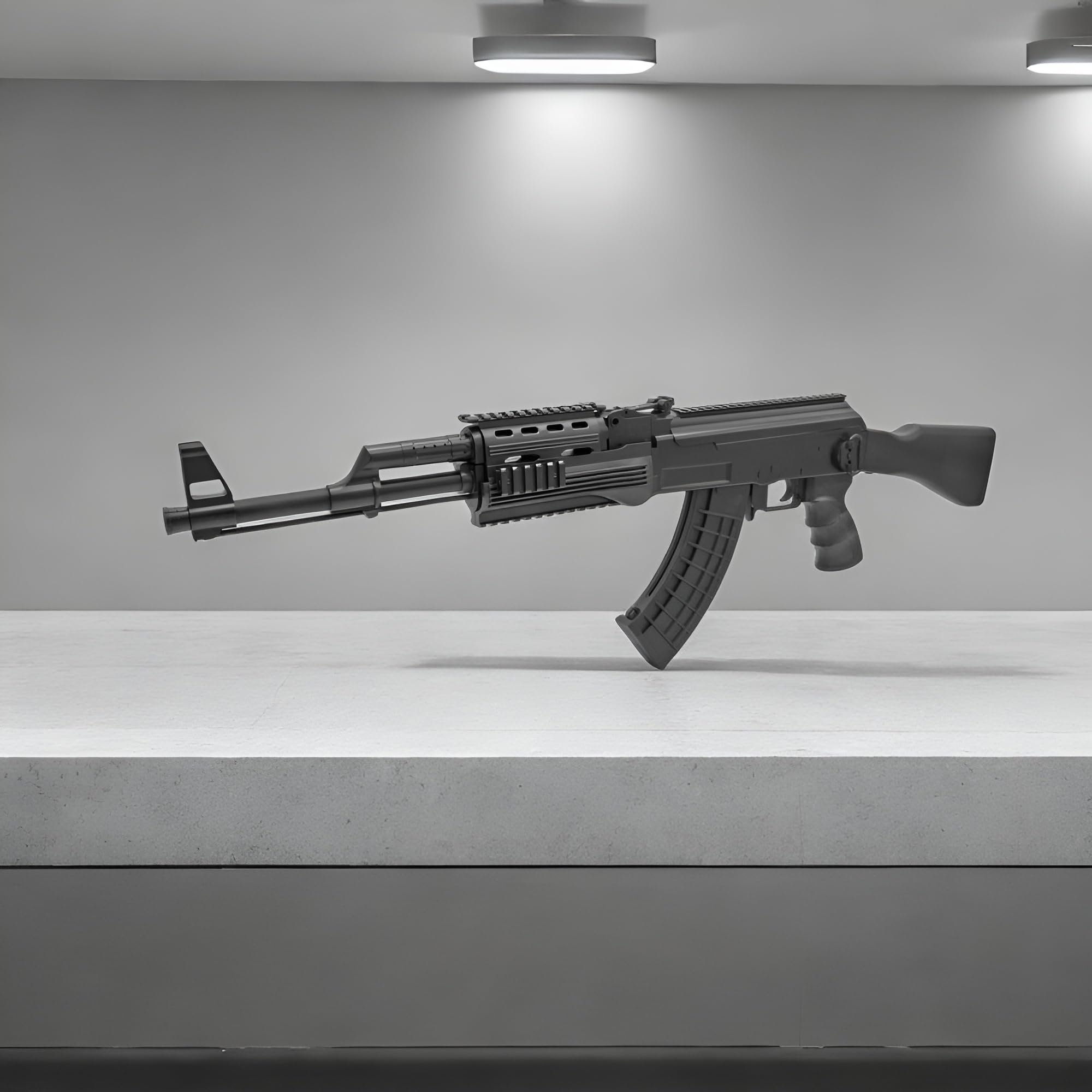 B.W. Softair Gewehr Kalashnikov AK-47-Tactical Federdruck ABS Airgun Munition Black (ab 14 Jahre)