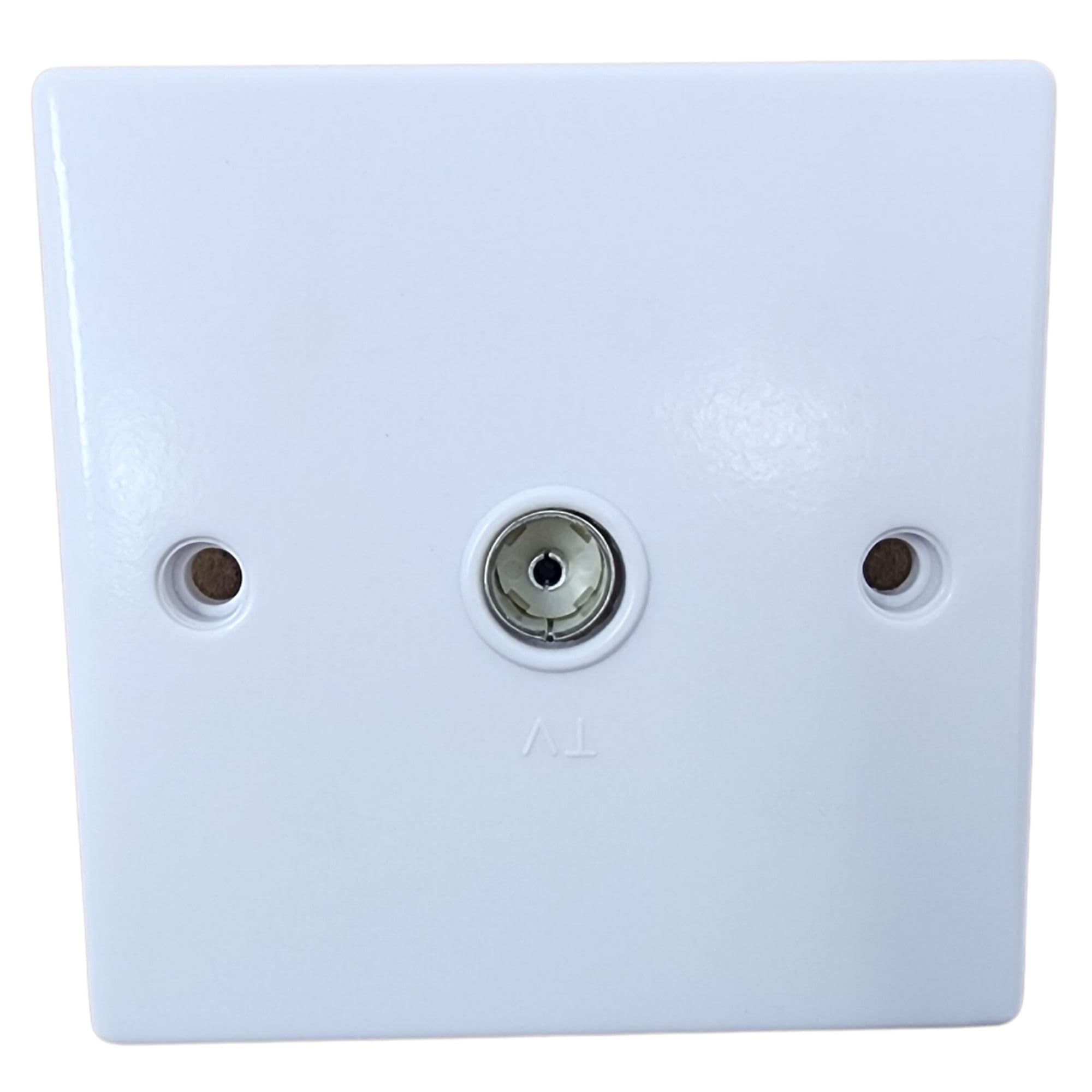Inbrackets Tv Aerial Socket Faceplate Female Coxial Socket For Tv Aerial from B&Q
