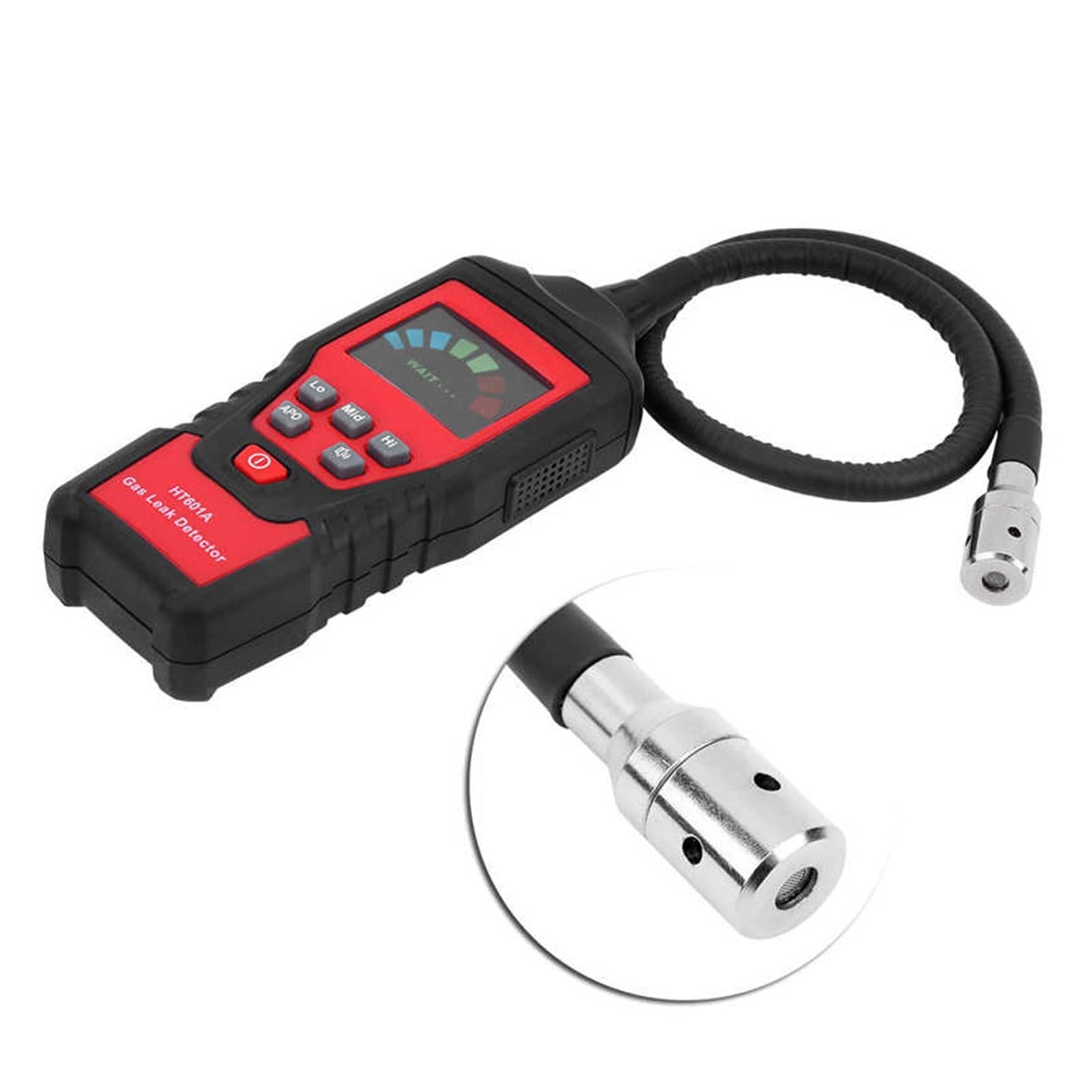 Ht601a Analizador de Gas Detector de Fuga de Gas Portátil LED Inflamable Analizador de Prueba de Alarma de Gas